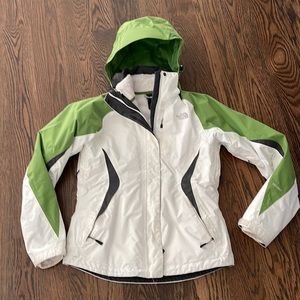 North face shell and fleece jacket